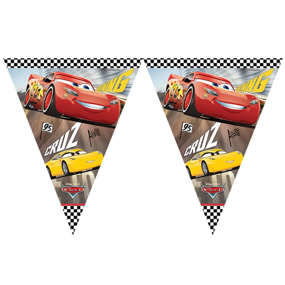Cars 3 Lisanslı Üçgen Bayrak Afiş
