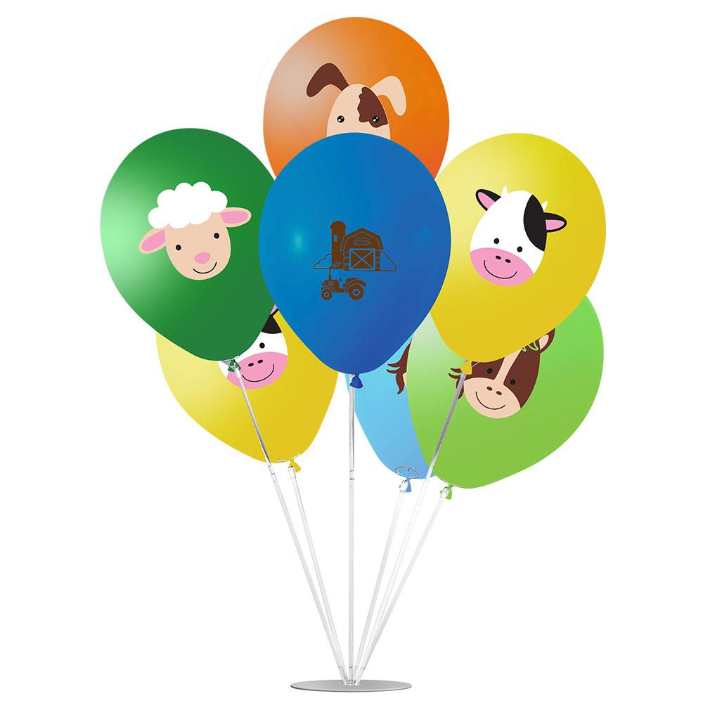 Çiftlik Hayvanları Temalı Balon Stand Set 7'li
