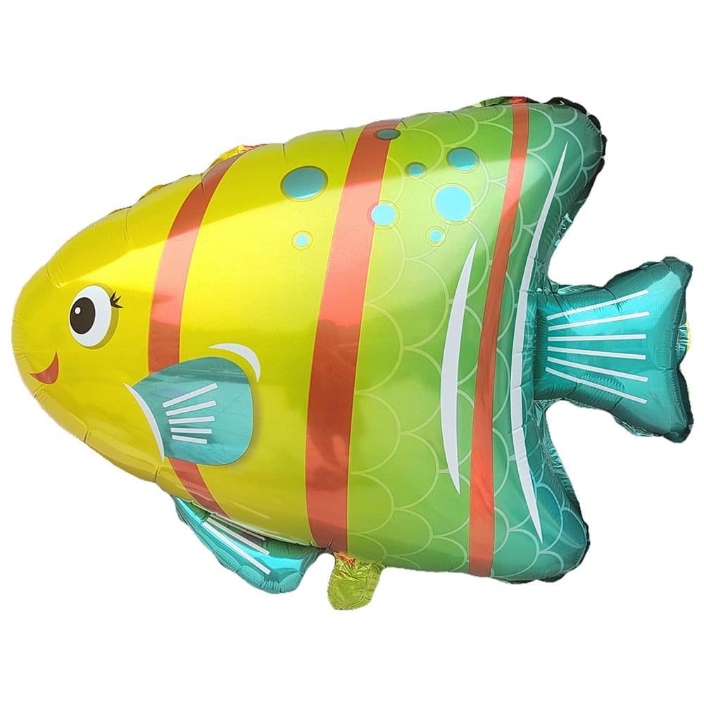 Çizgili Balık Folyo Balon 80 cm