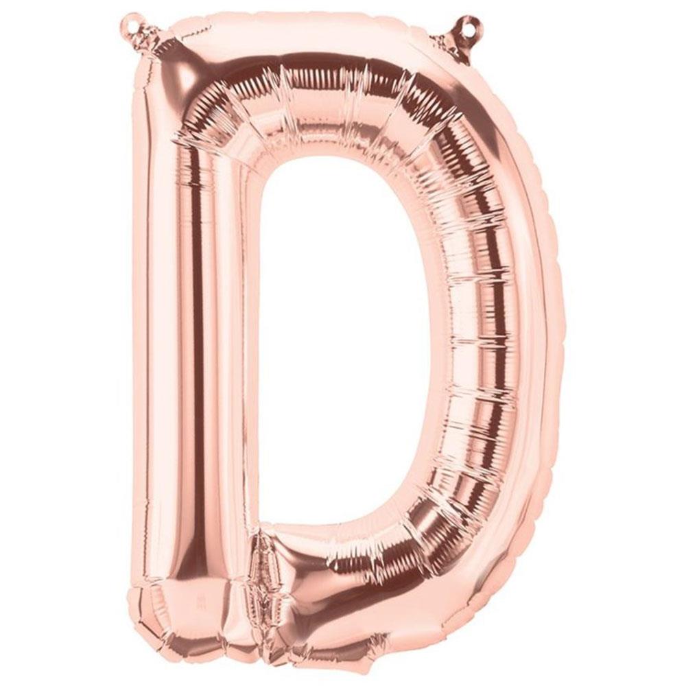 D Harf Rose Gold Folyo Balon 70 cm