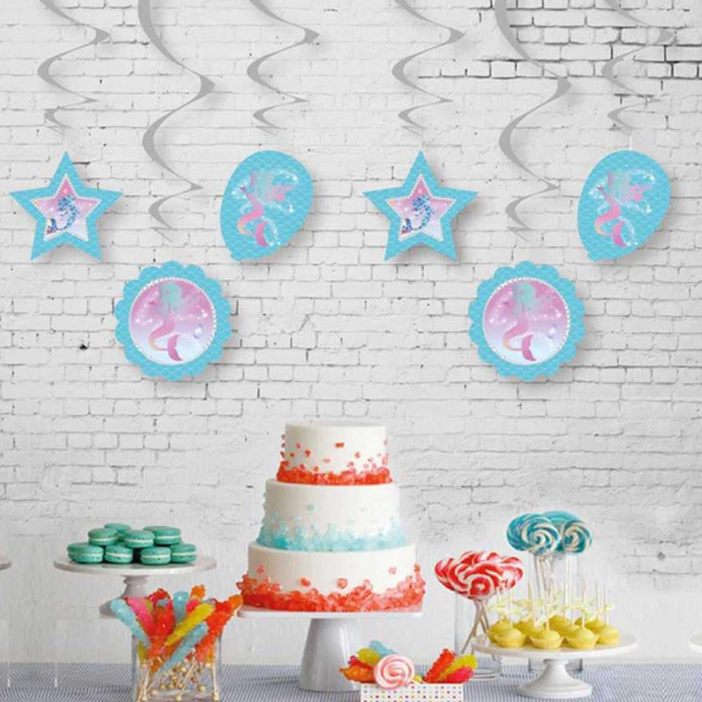 Deniz Kızı Temalı Sarkıt Süs 6'lı