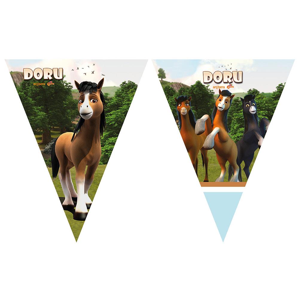 Doru Lisanslı Üçgen Bayrak Afiş