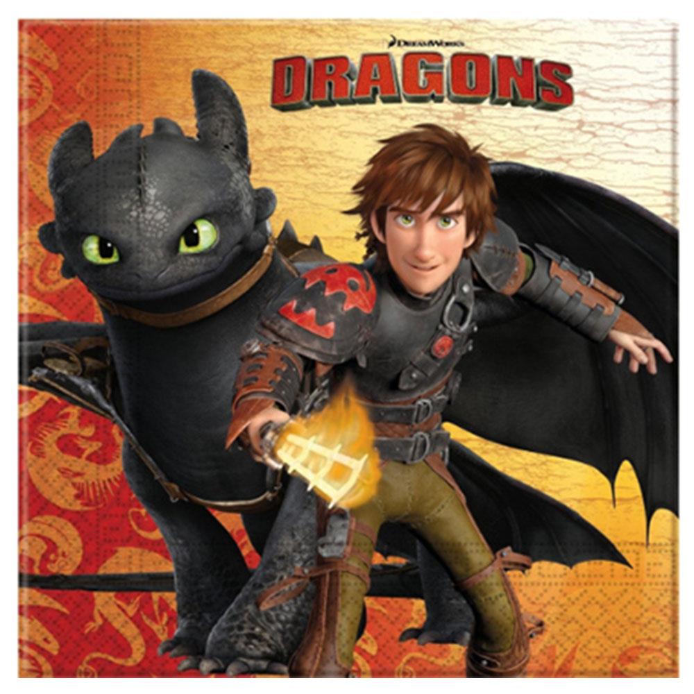 Dragons Kağıt Peçetece 33x33 cm 20'li