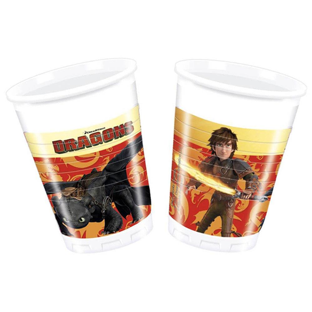 Dragons Plastik Bardak 200cc 8'li