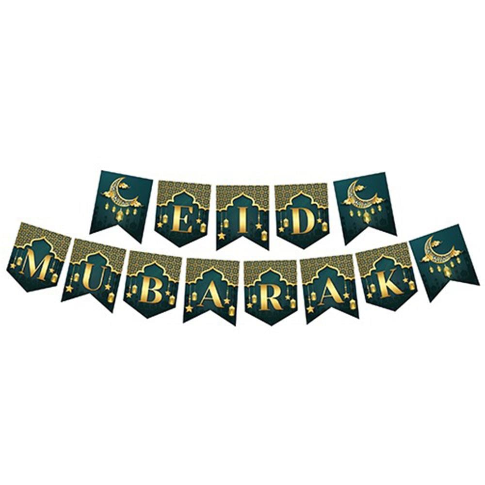 Eid Mubarak Temalı Harf Afiş