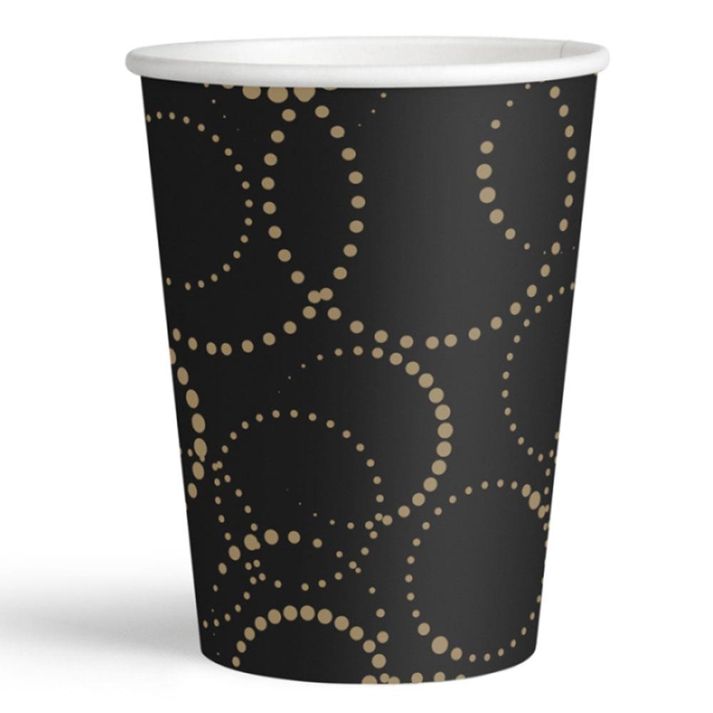 Elegant Siyah Karton Bardak 6'lı