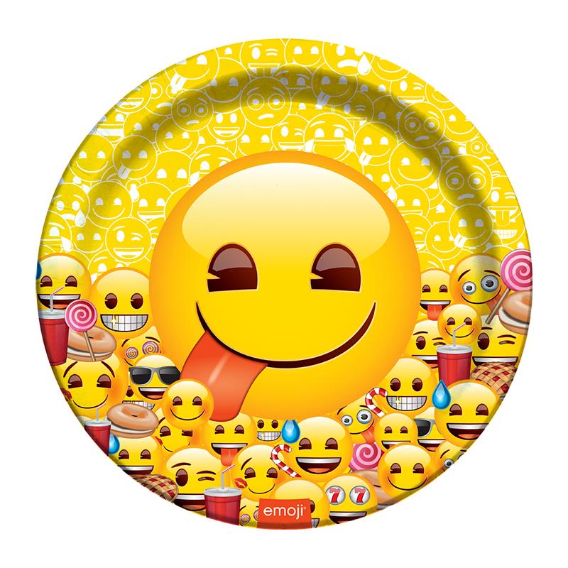 Emoji Dünyası Karton Tabak 23 cm 8'li