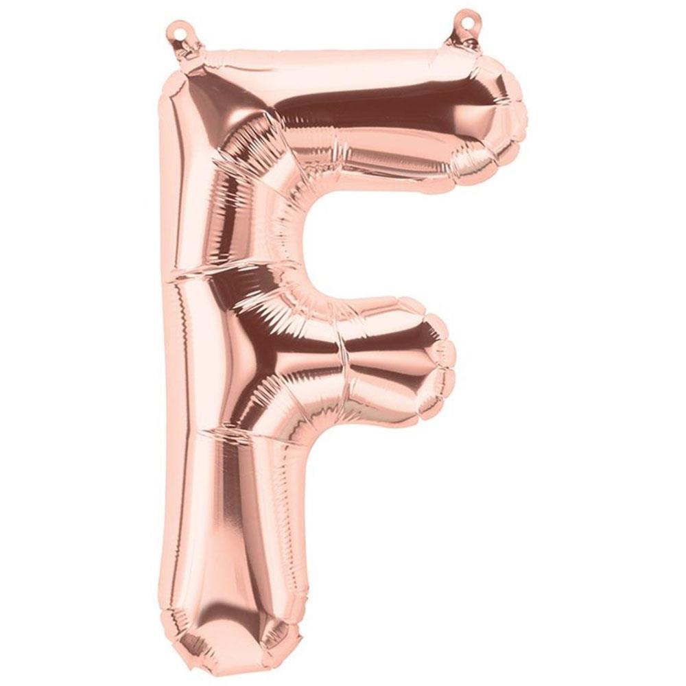 F Harf Rose Gold Folyo Balon 70 cm