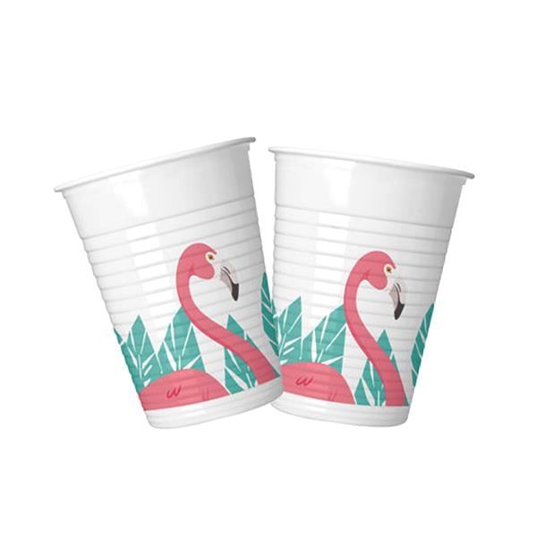 Flamingo Plastik Bardak 200cc 8'li