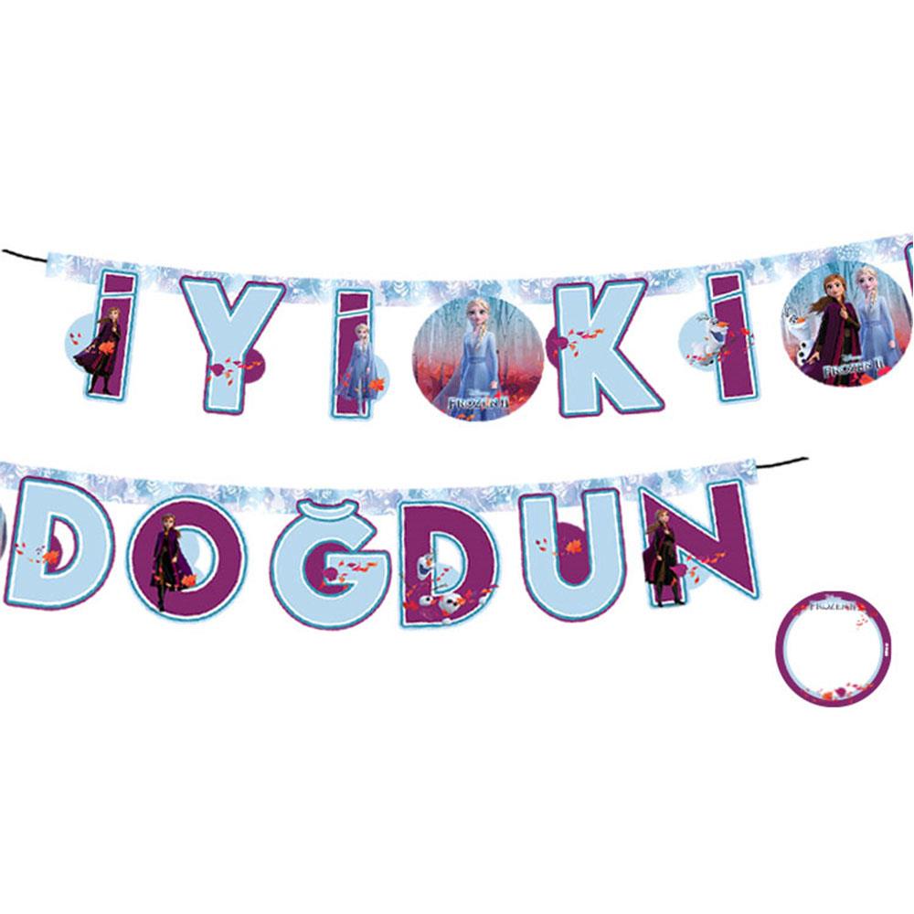 Frozen 2 İyi ki Doğdun Harf Afiş
