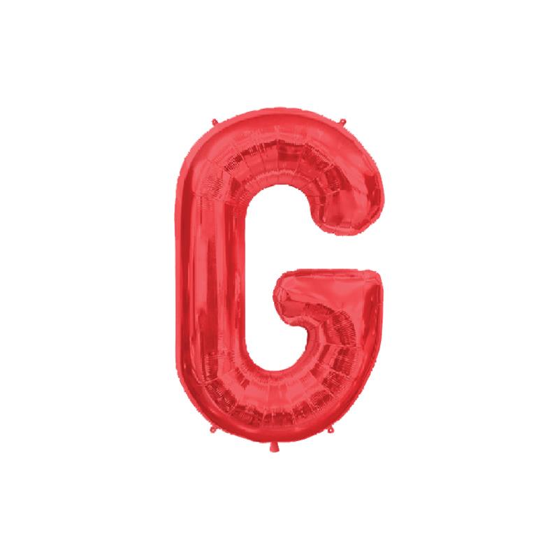 G Harf Kırmızı Folyo Balon 40 cm