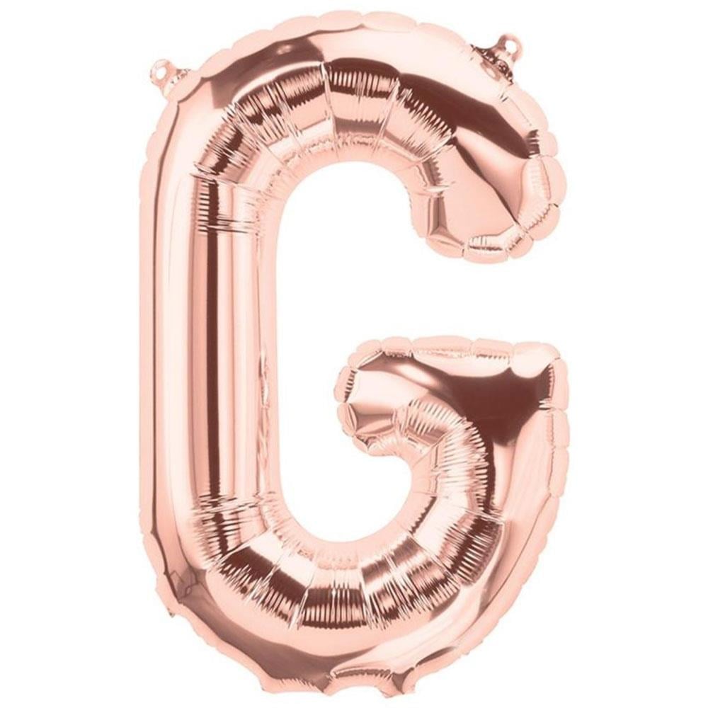 G Harf Rose Gold Folyo Balon 70 cm