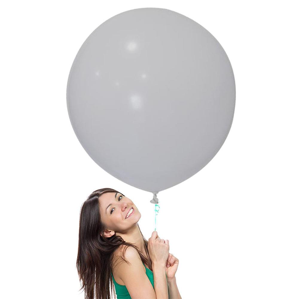 Gri Jumbo Lateks Balon 60 cm