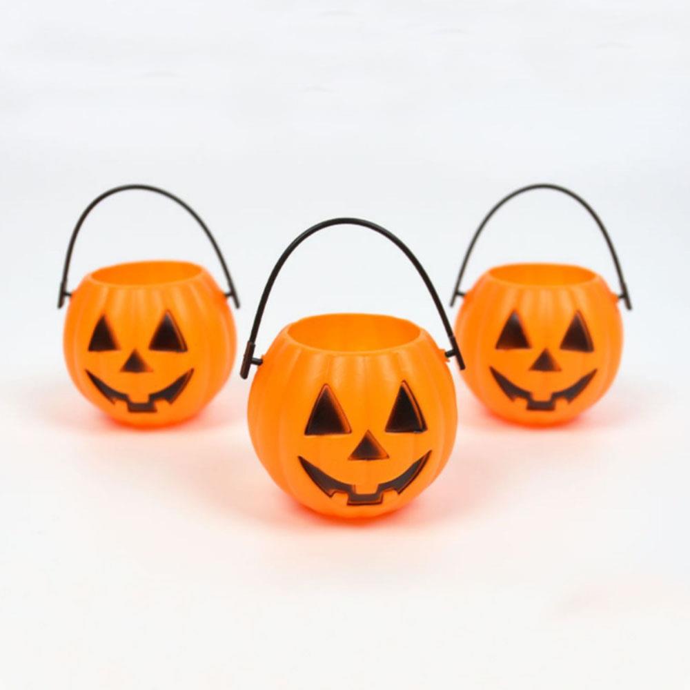 Halloween Balkabağı Şeker Kovası 6'lı