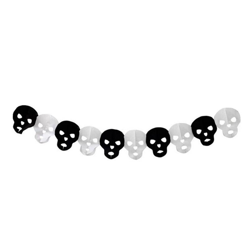 Halloween Kuru Kafa Kağıt Zincir Süs