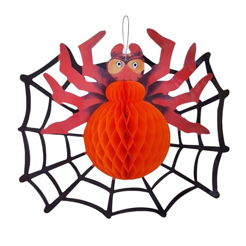 Halloween Örümcek Petek Asma Süs