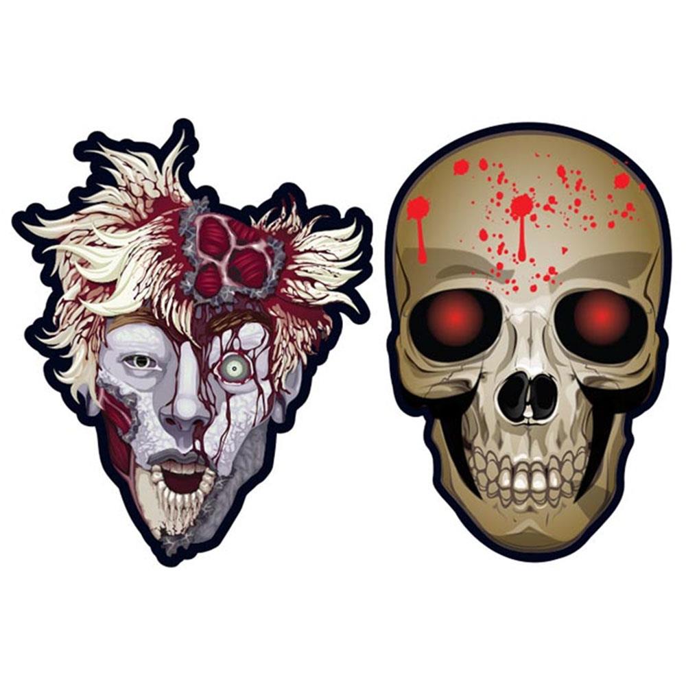 Halloween Temalı Kağıt Maske 6'lı