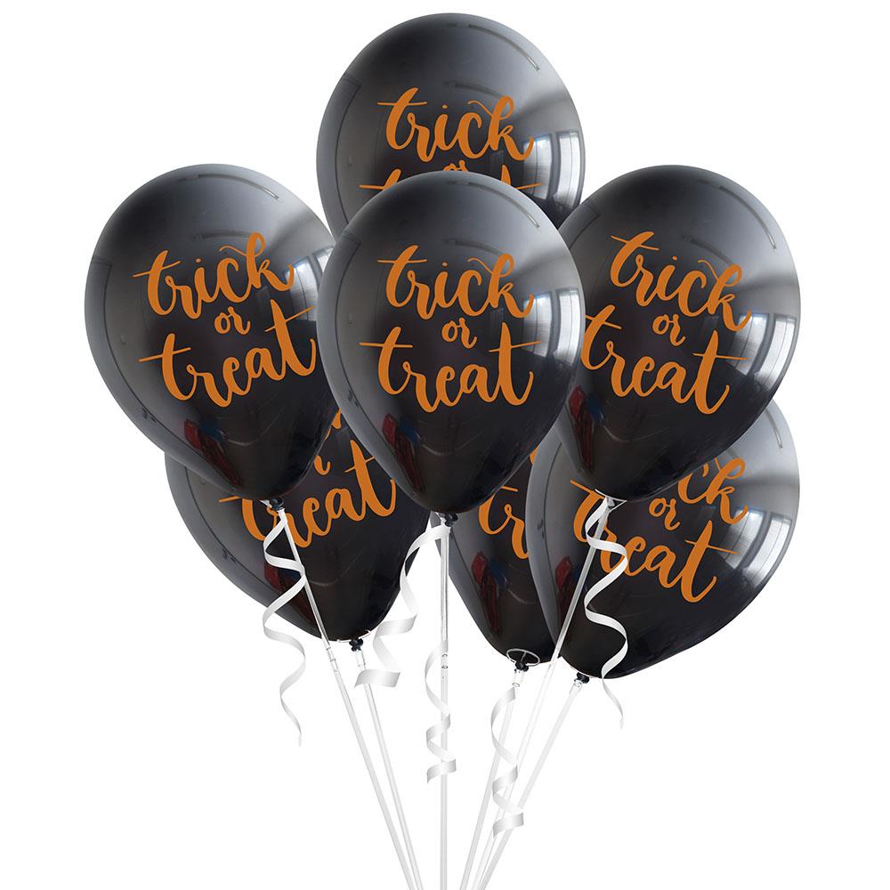 Halloween Trick or Treat Baskılı Lateks Balon 10'lu