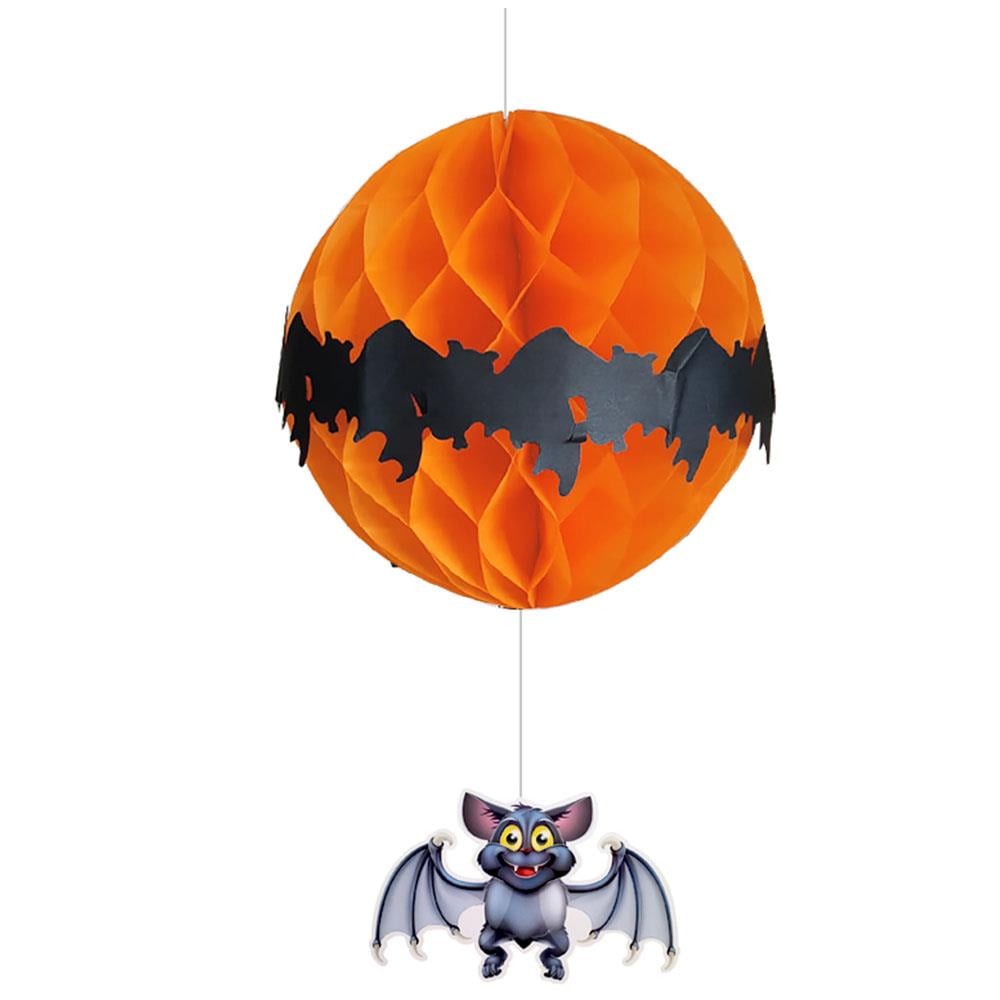 Halloween Yarasa Figürlü Petek Süs