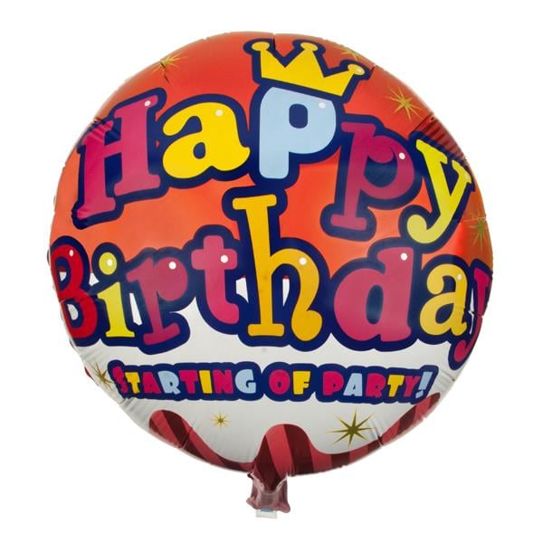 Happy Birthday Kırmızı Yıldızlı Folyo Balon
