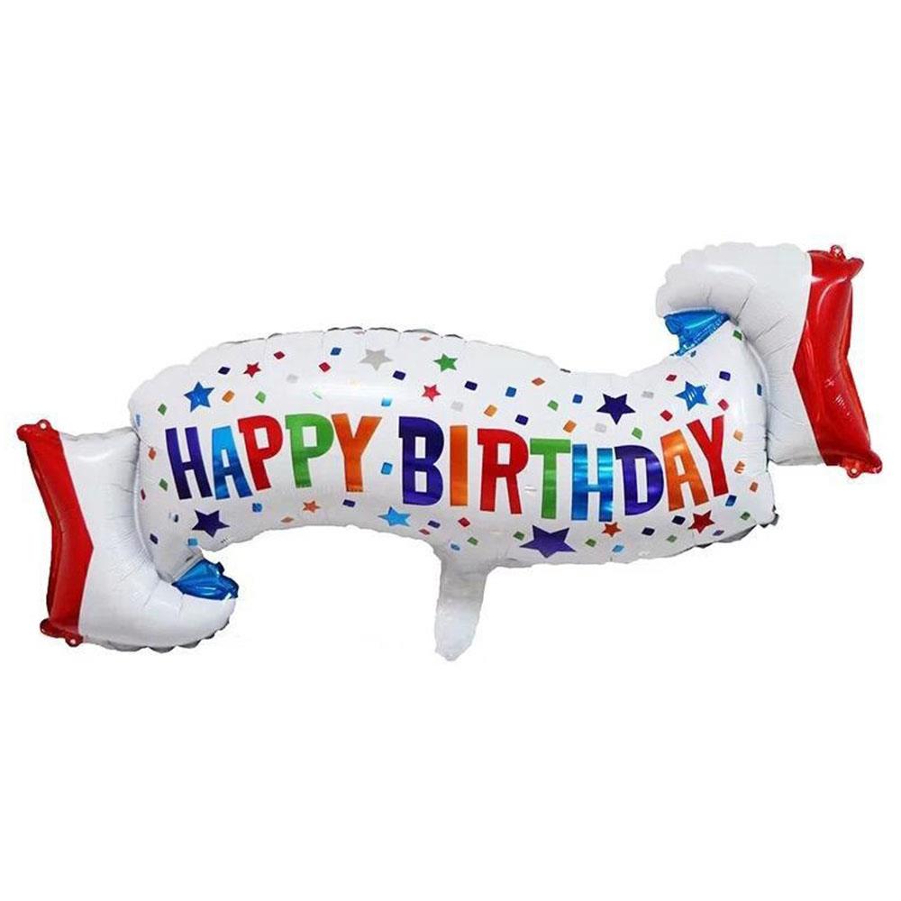 Happy Birthday Kurdele Folyo Balon 100 cm