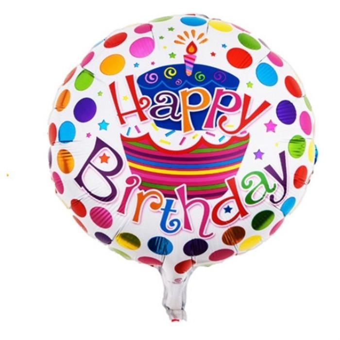 Happy Birthday Puantiyeli Folyo Balon