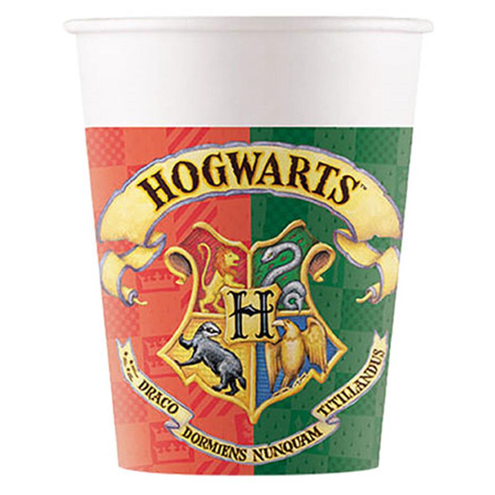 Harry Potter Hogwarts Karton Bardak 8'li