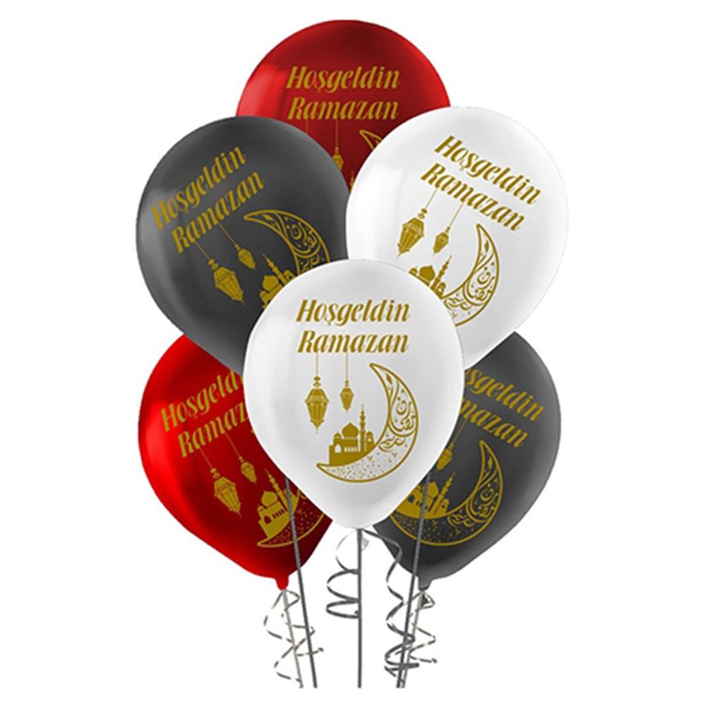 Hoş Geldin Ramazan Baskılı Lateks Balon 10'lu