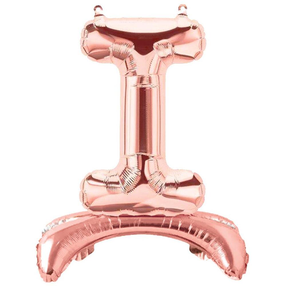 I Harf Ayakta Durabilen Rose Gold Folyo Balon 80 cm