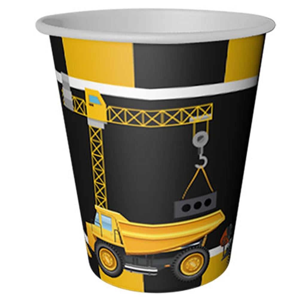 İnşaat Temalı Karton Bardak 8'li