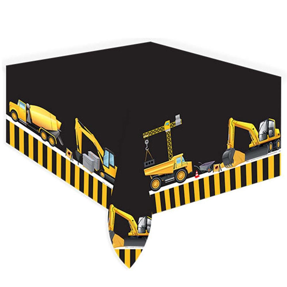 İnşaat Temalı Plastik Masa Örtüsü 120x180 cm