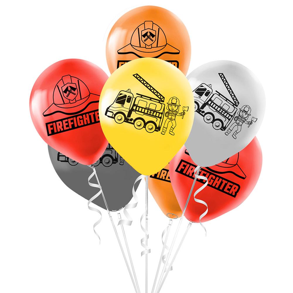 İtfaiyeciler Baskılı Lateks Balon 10'lu