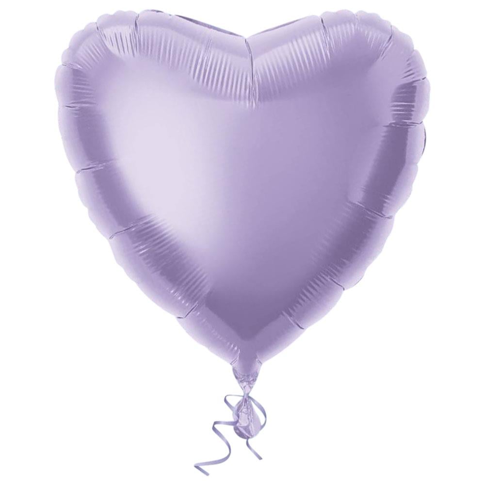 Kalp Folyo Balon Mor 60 cm