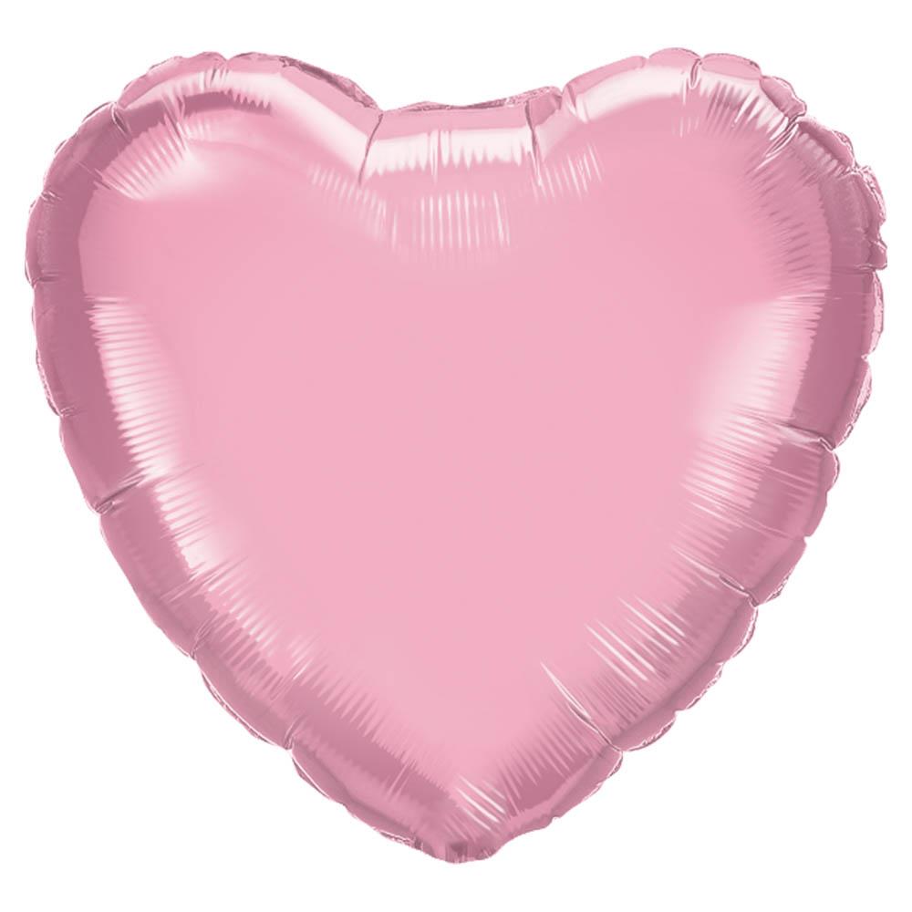 Kalp Folyo Balon Pembe 45 cm