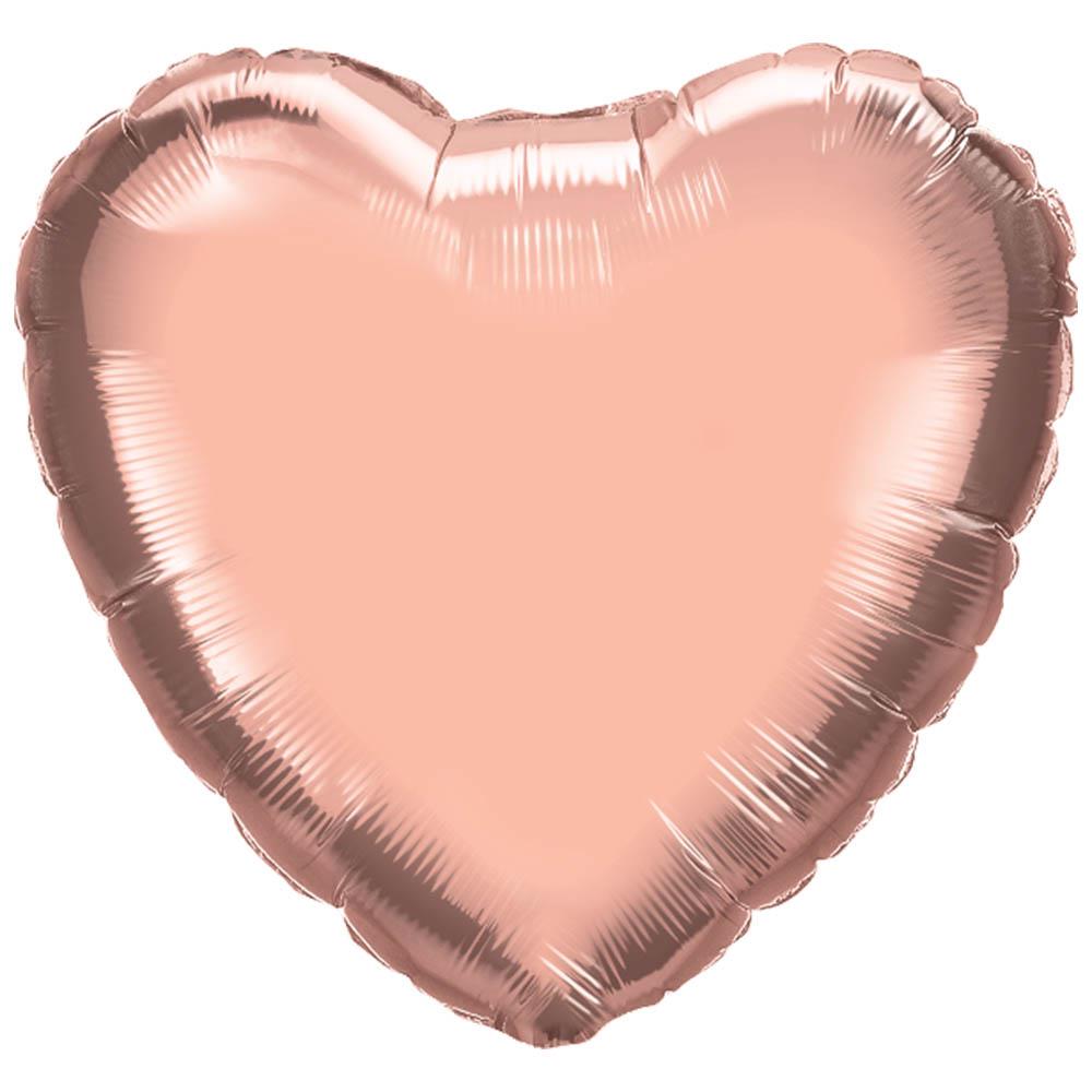 Kalp Folyo Balon Rose Gold 45 cm