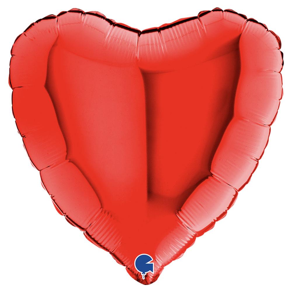 Kalp Grabo Folyo Balon Kırmızı 45 cm