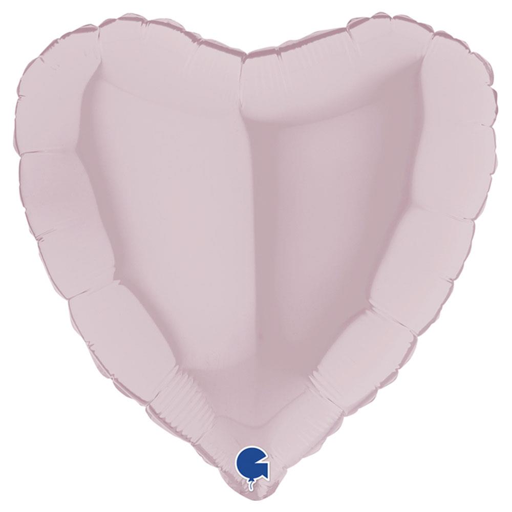 Kalp Grabo Folyo Balon Pastel Pembe 45 cm
