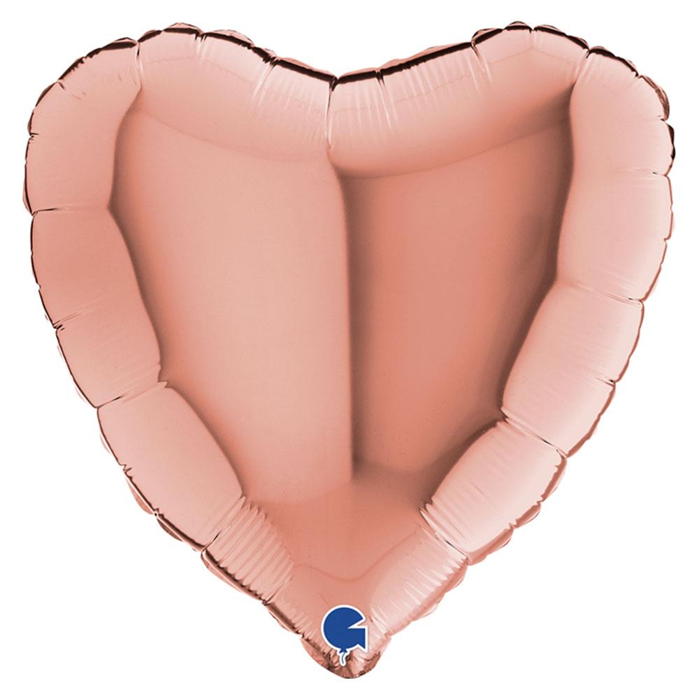 Kalp Grabo Folyo Balon Rose Gold 45 cm