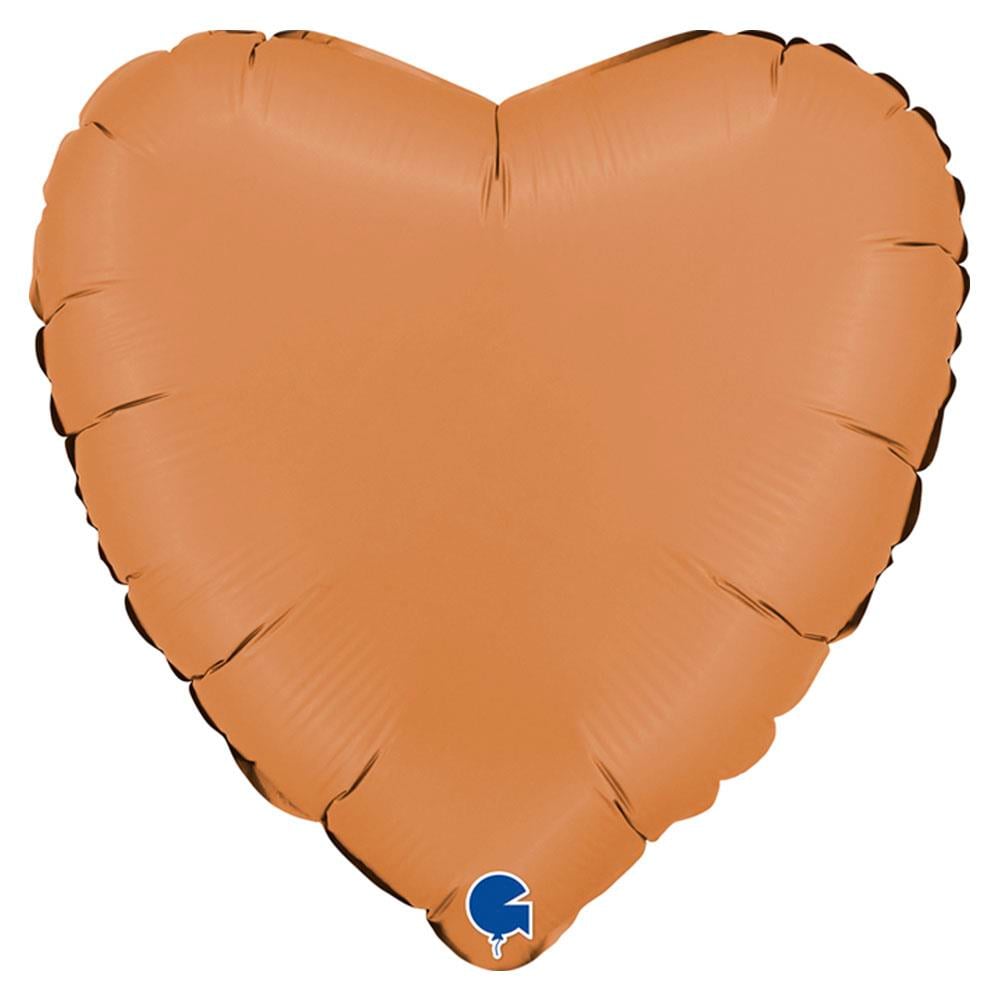 Kalp Grabo Folyo Balon Saten Karamel 45 cm