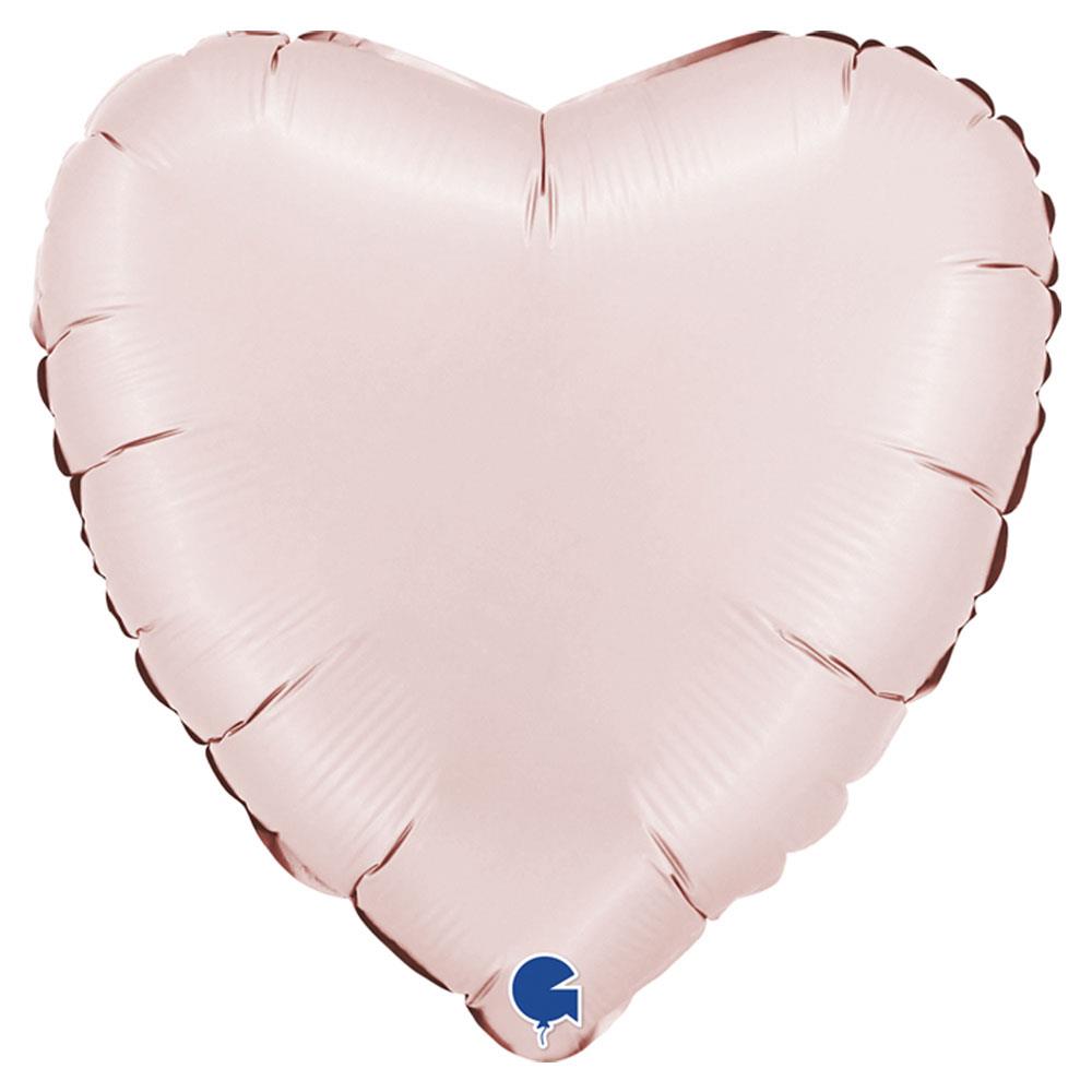 Kalp Grabo Folyo Balon Saten Pembe 45 cm