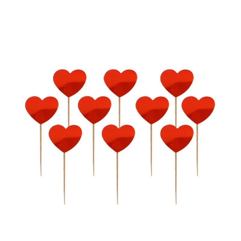 Kalp Kürdan Kırmızı 15'li