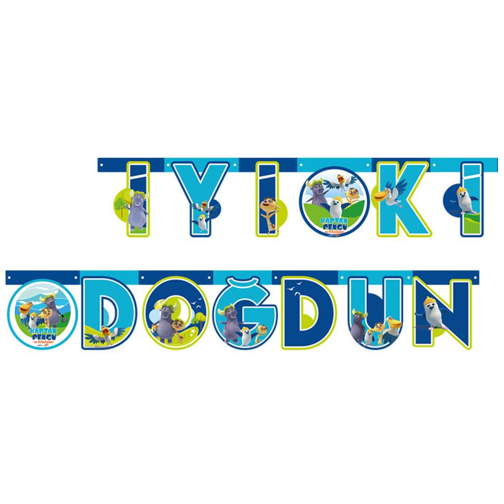 Kaptan Pengu ve Arkadaşları İyi ki Doğdun Harf Afiş