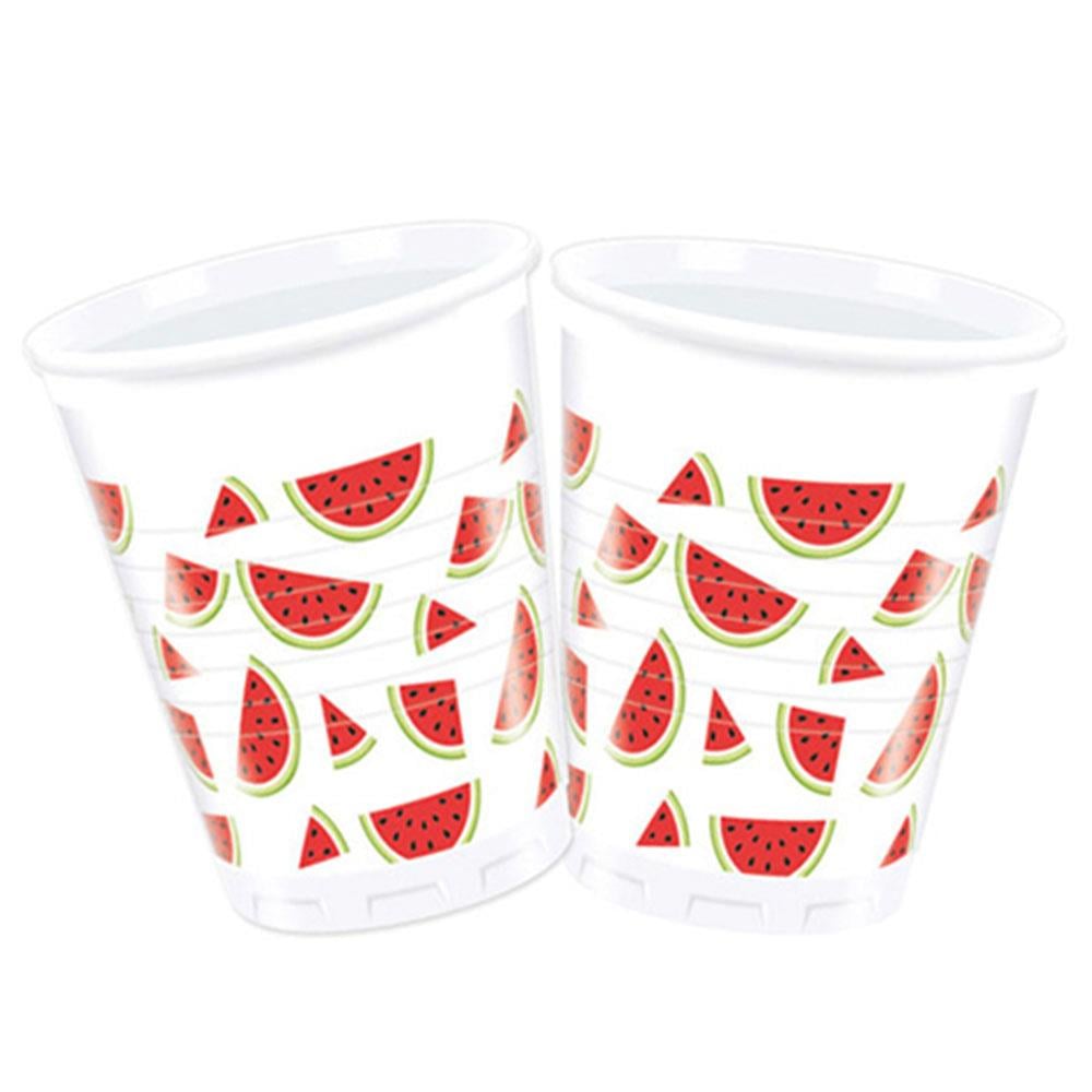 Karpuz Plastik Bardak 200cc 8'li