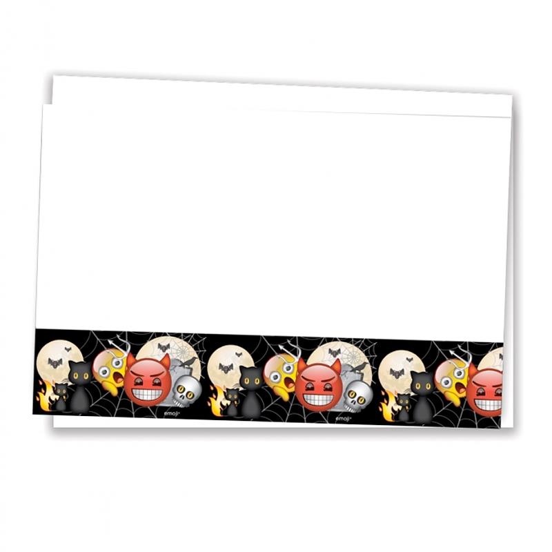 Korku Emoji Plastik Masa Örtüsü 120x180 cm