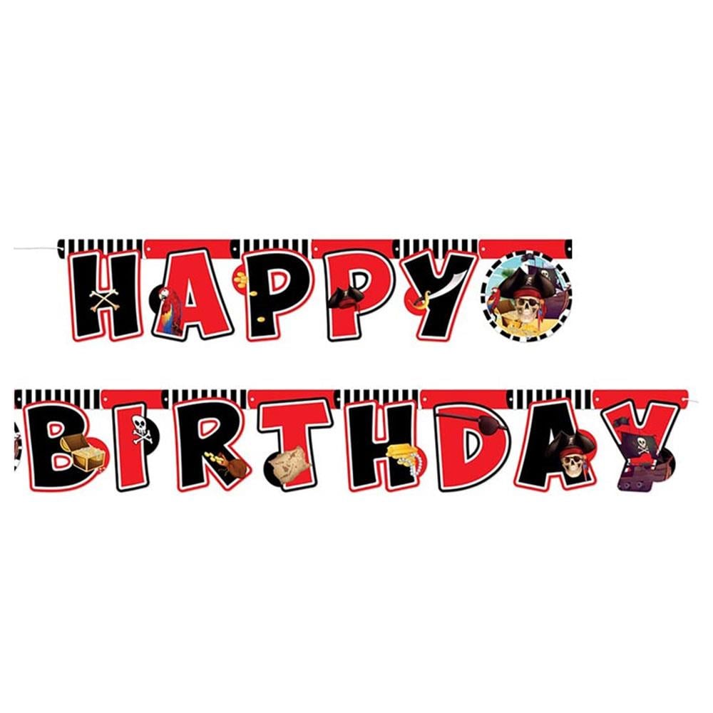 Korsan Happy Birthday Harf Afiş