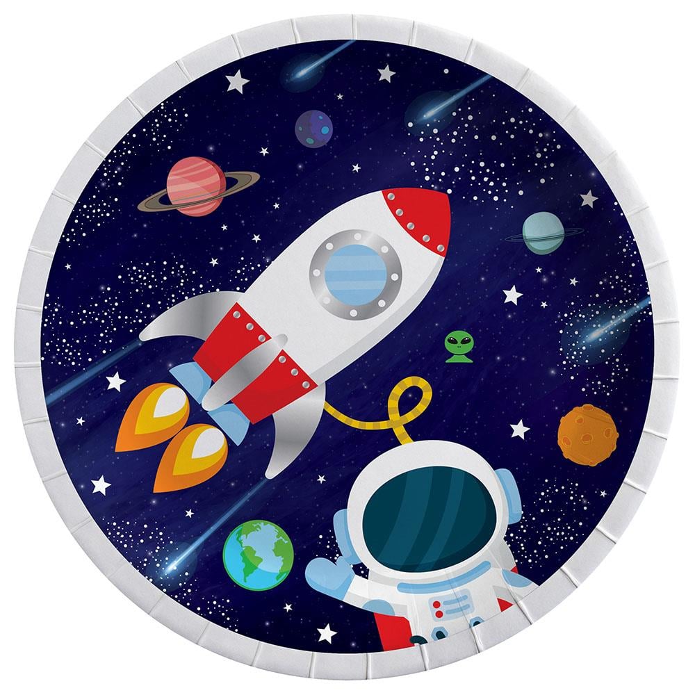 Kozmik Galaksi Karton Tabak 23 cm 8'li