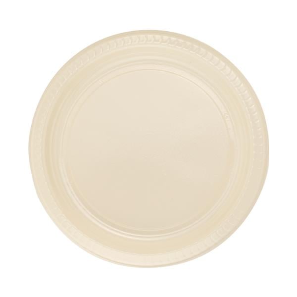 Krem Plastik Tabak 22 cm 24'lü