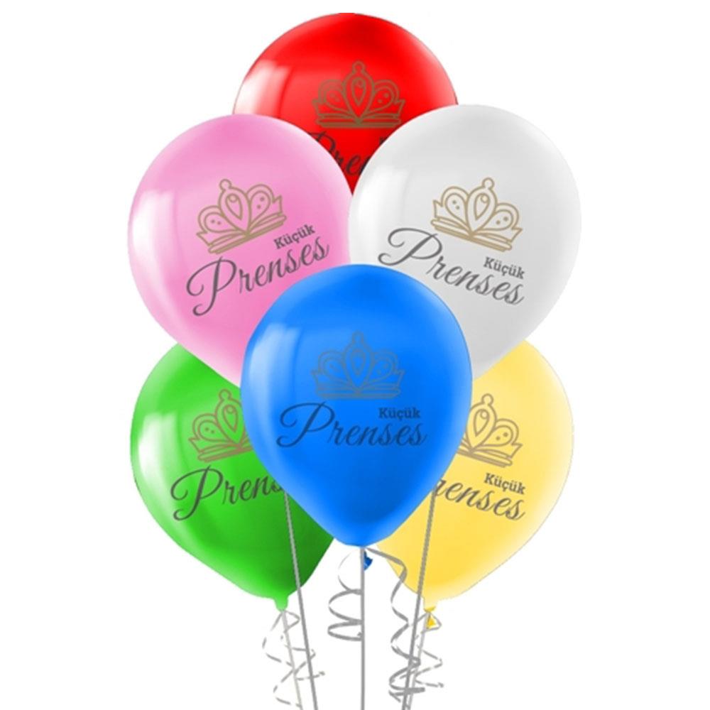 Küçük Prenses Baskılı Lateks Balon 10'lu