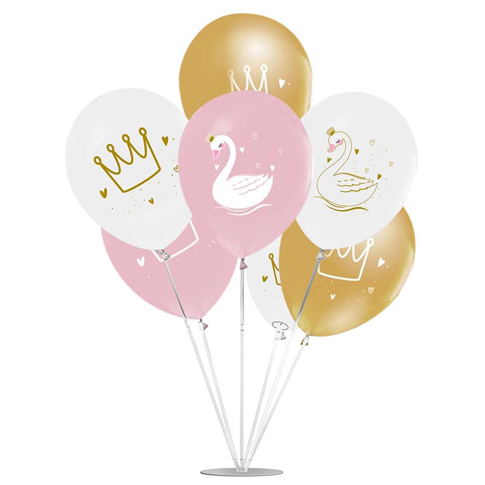 Kuğu Baskılı Balon Stand Set 7'li