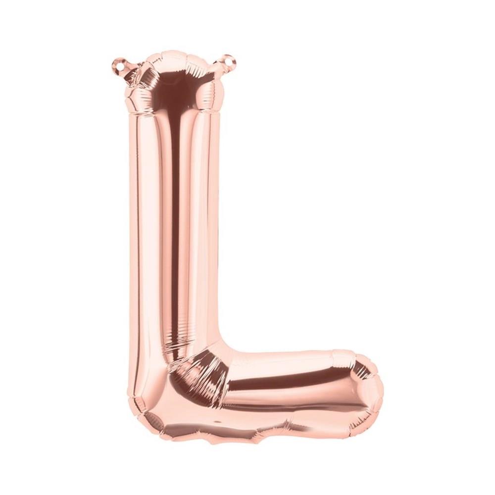 L Harf Rose Gold Folyo Balon 40 cm